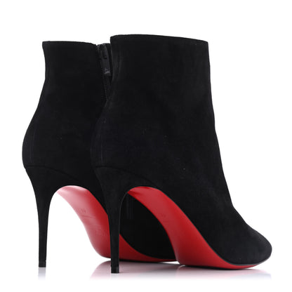 Christian Louboutin Veau Velours Eloise Booty 85 Ankle Boots 41 Black 4 of 23