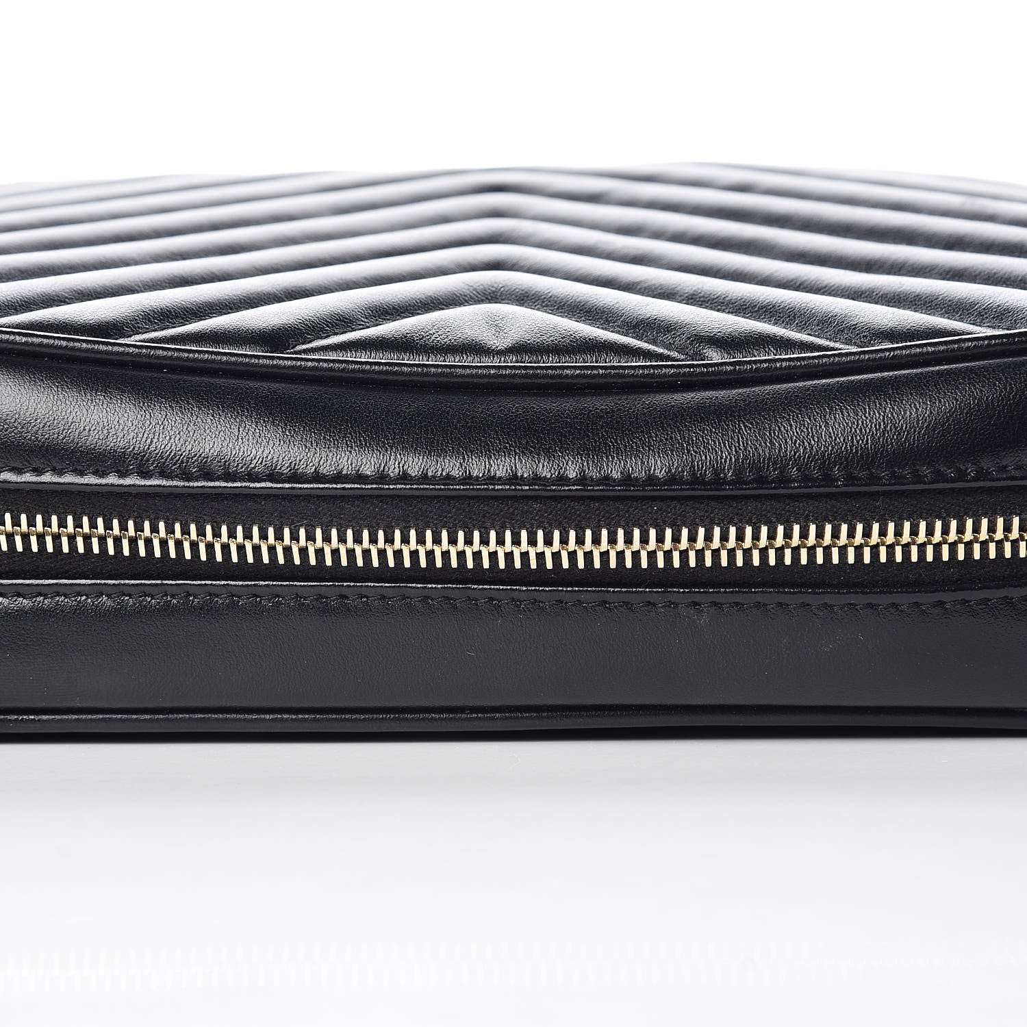 Saint Laurent Calfskin Matelasse Monogram Lou Camera Bag Black 12 of 13