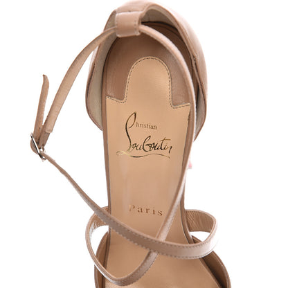 Christian Louboutin Kid Cross Me 150 Sandals 39 Nude 5 of 8