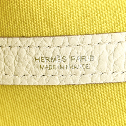 Hermes Military Toile Negonda Garden File 28 Lime White 6 of 12