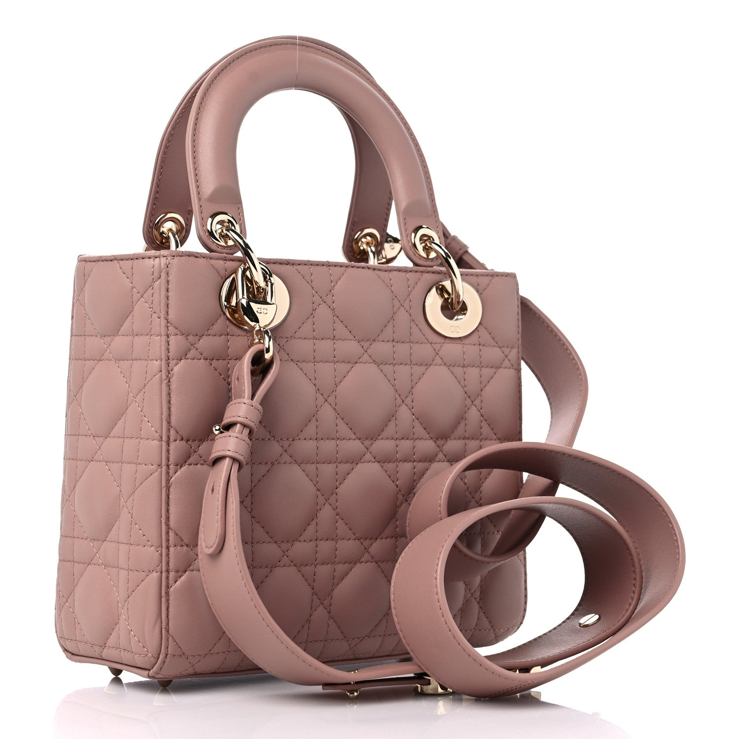 Christian Dior Lambskin Cannage Small My ABCDior Lady Dior Fard 3 of 8