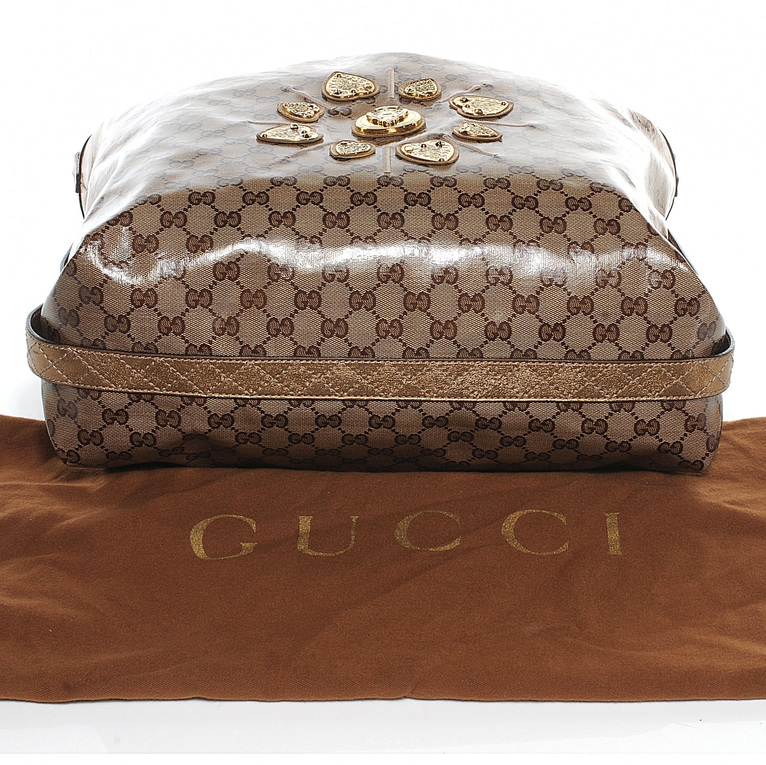 Gucci Crystal Monogram Studded Irina Tote 11 of 12