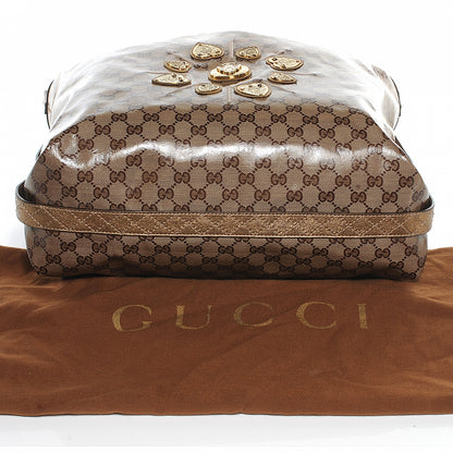 Gucci Crystal Monogram Studded Irina Tote 11 of 12
