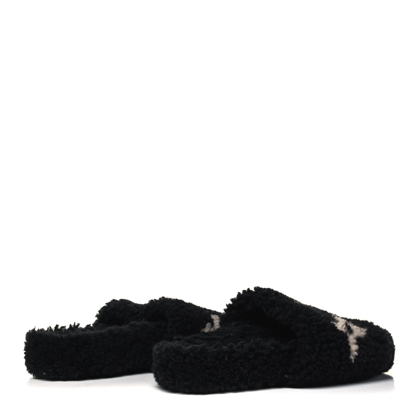 Shearling Paseo Flat Comfort Mule 37 Black