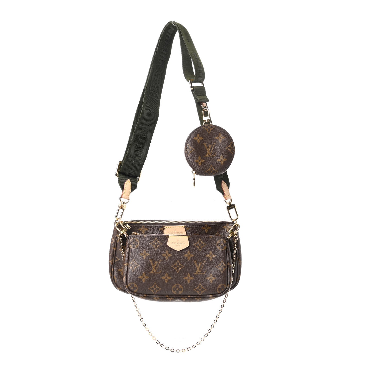 Louis Vuitton Monogram Multi Pochette Accessories Kaki 1 of 11