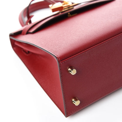 Hermes Epsom Kelly Sellier 25 Rouge Grenat 11 of 39