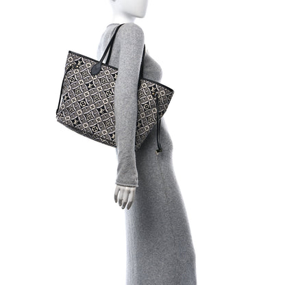 Louis Vuitton Jacquard Since 1854 Neverfull MM Grey 2 of 10