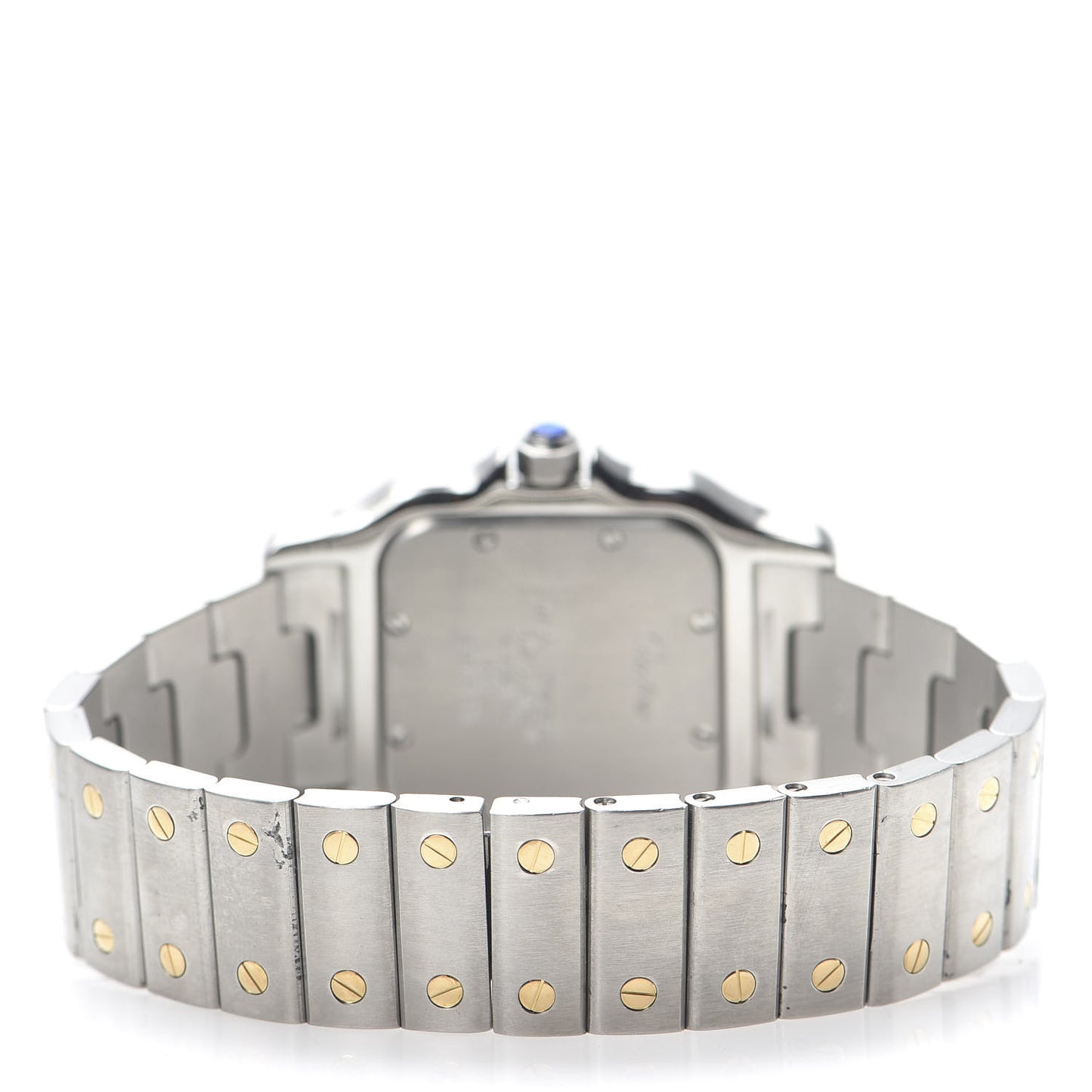 Stainless Steel 18K Yellow Gold 29mm Santos De Galbee Quartz Watch
