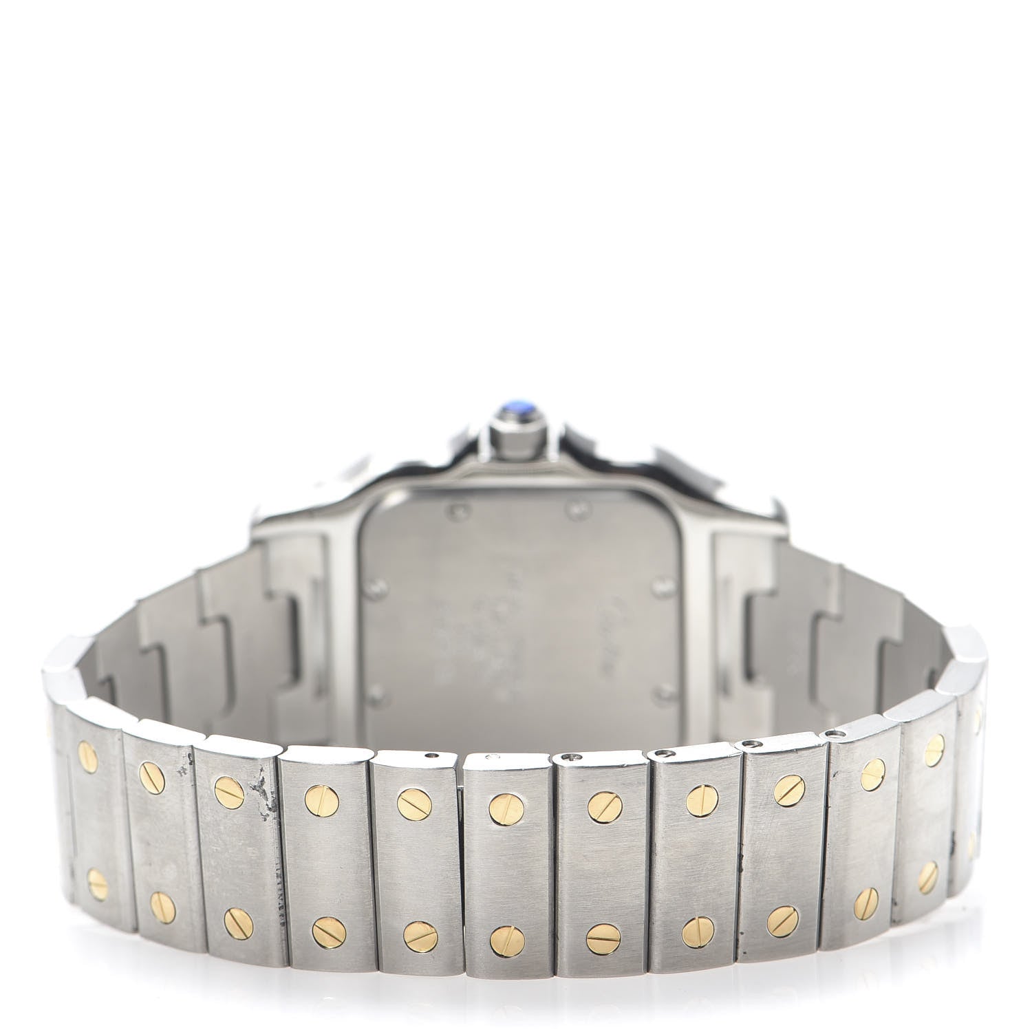 Cartier Stainless Steel 18K Yellow Gold 29mm Santos De Galbee Quartz Watch 4 of 6