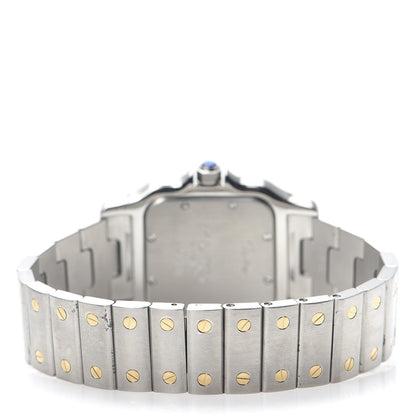 Cartier Stainless Steel 18K Yellow Gold 29mm Santos De Galbee Quartz Watch 4 of 6