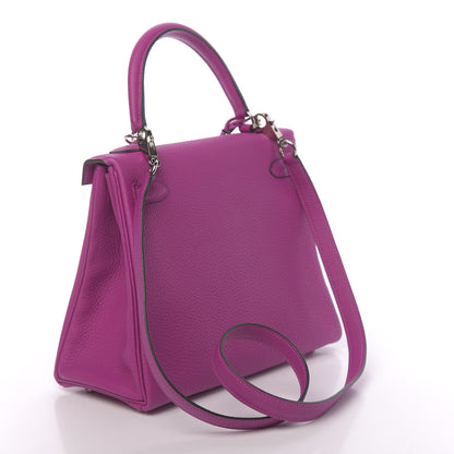 Hermes Togo Kelly Retourne 25 Rose Pourpre 3 of 11