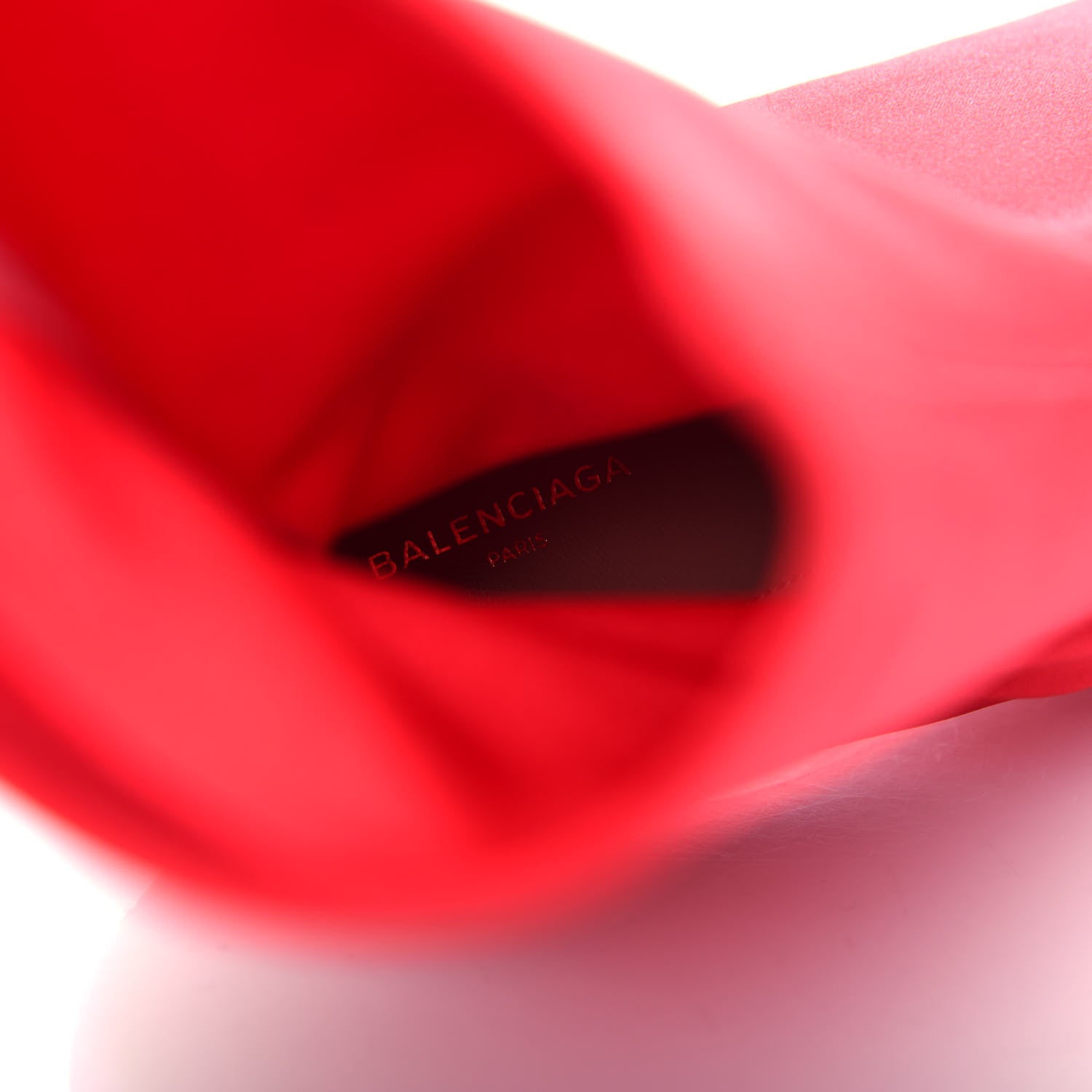 Balenciaga Jersey Crepe Extreme Pointed Toe Knife Booties 39 Rouge 8 of 10