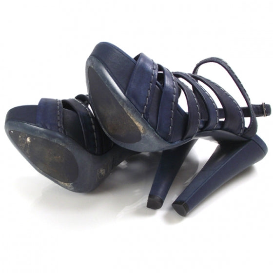 Miu Miu Strappy Open Toe Platform Heels 38 5 of 7