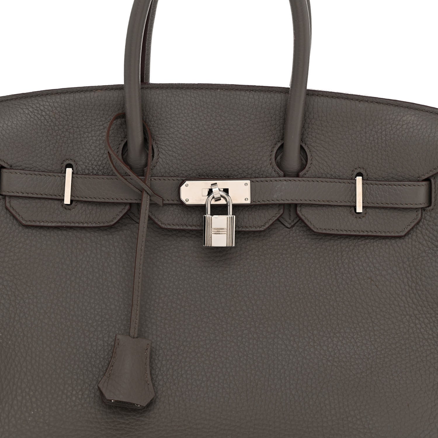 Hermes Taurillon Clemence BIRKIN 35 Etain 8 of 17