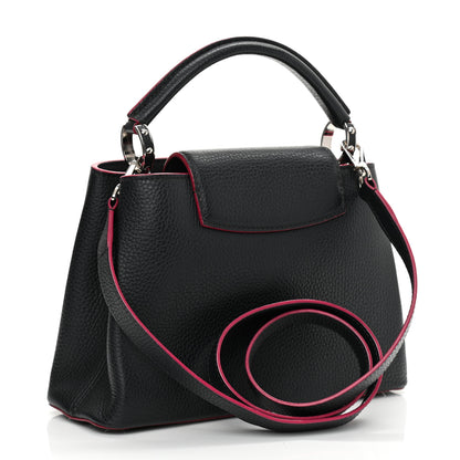 Louis Vuitton Taurillon Capucines BB Black Fuchsia 3 of 10
