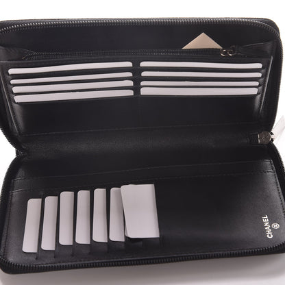 Chanel Caviar Timeless Travel Zip Wallet Black 5 of 9