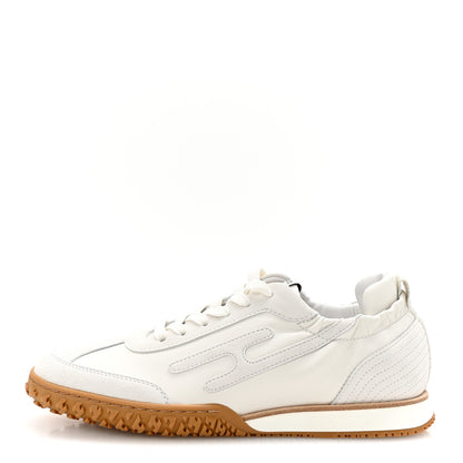 Hermes Nappa Suede Goatskin Jet Sneakers 37 White 1 of 9