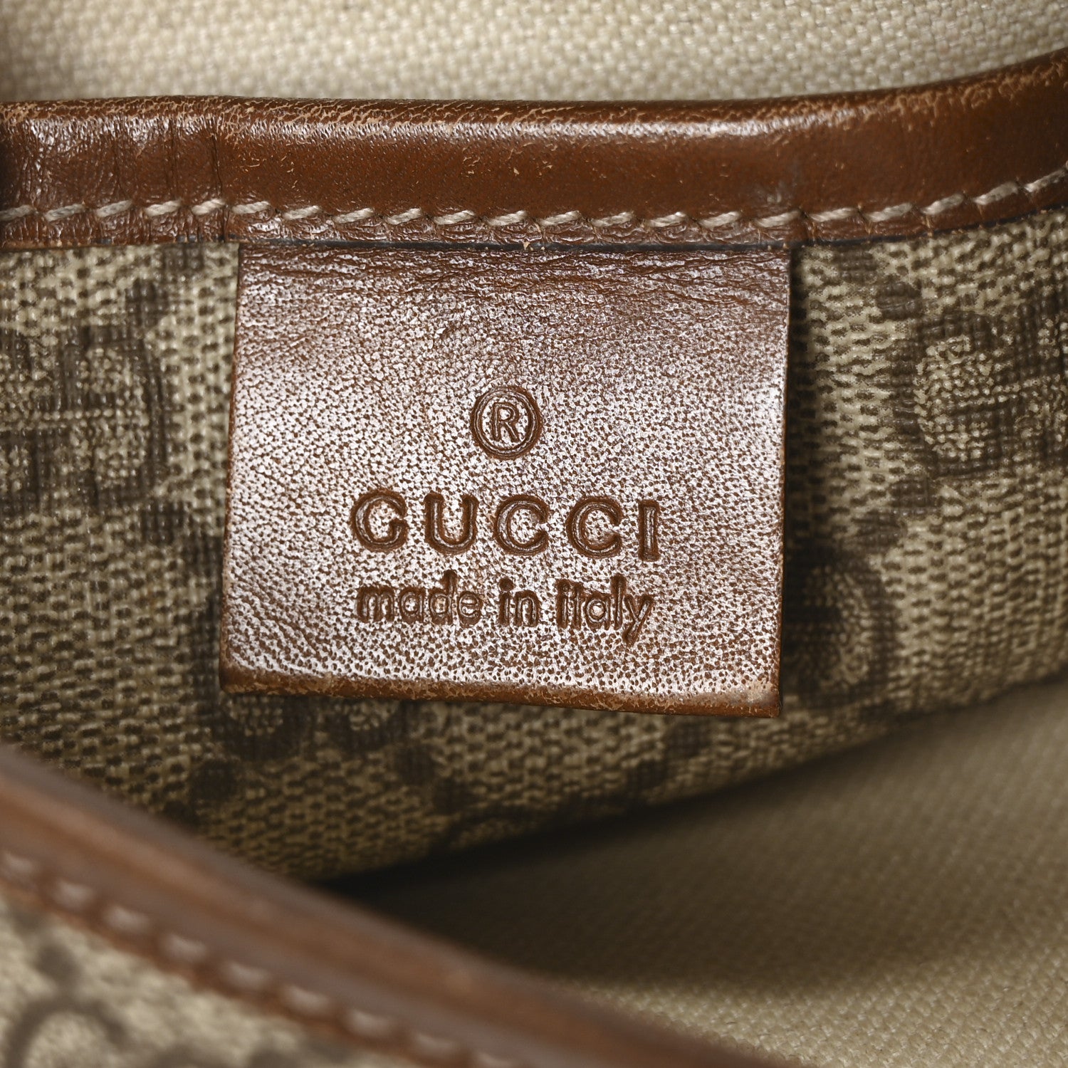 Gucci GG Plus Monogram Signature Web Loop Messenger Brown 6 of 10