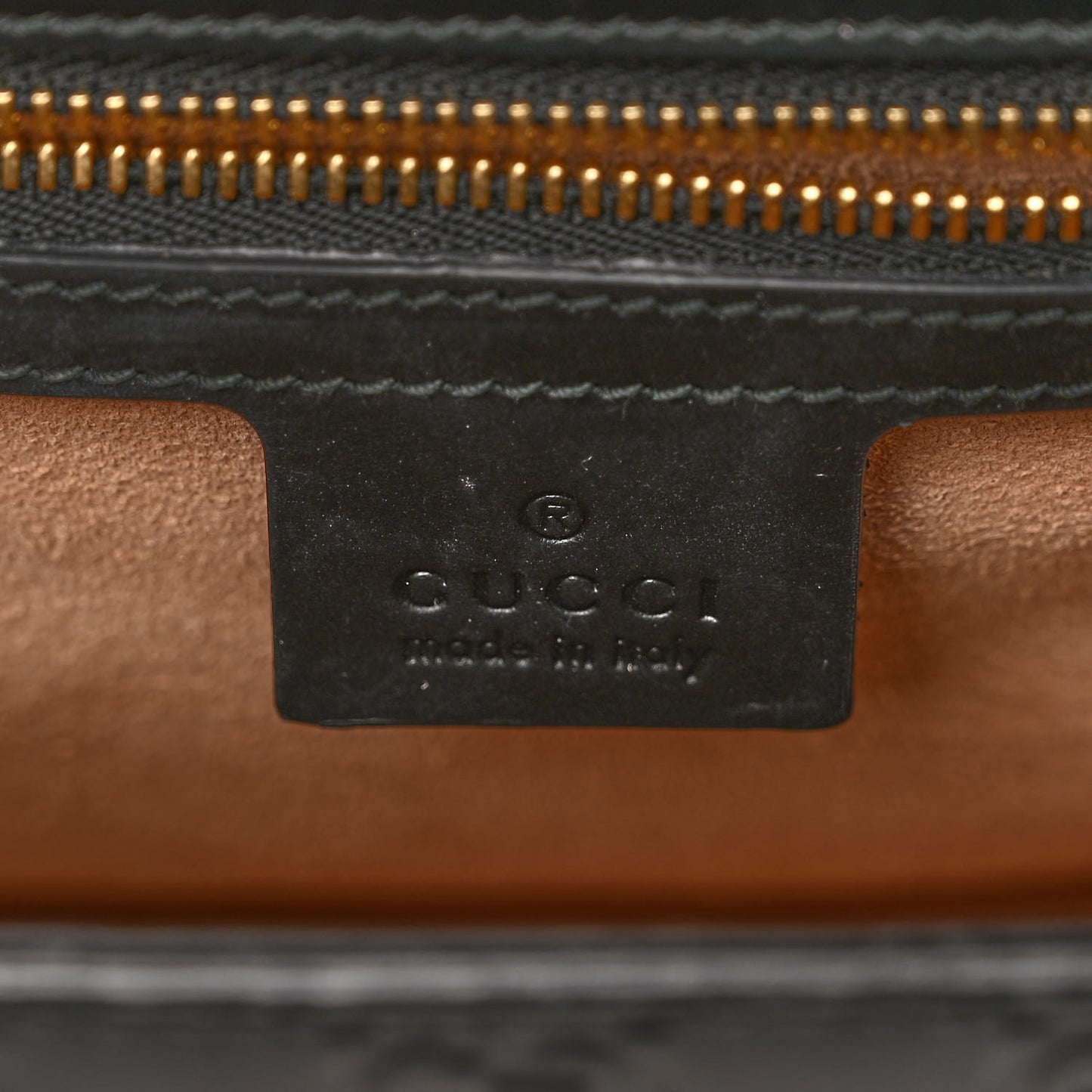 Guccissima Medium Padlock Shoulder Bag Black