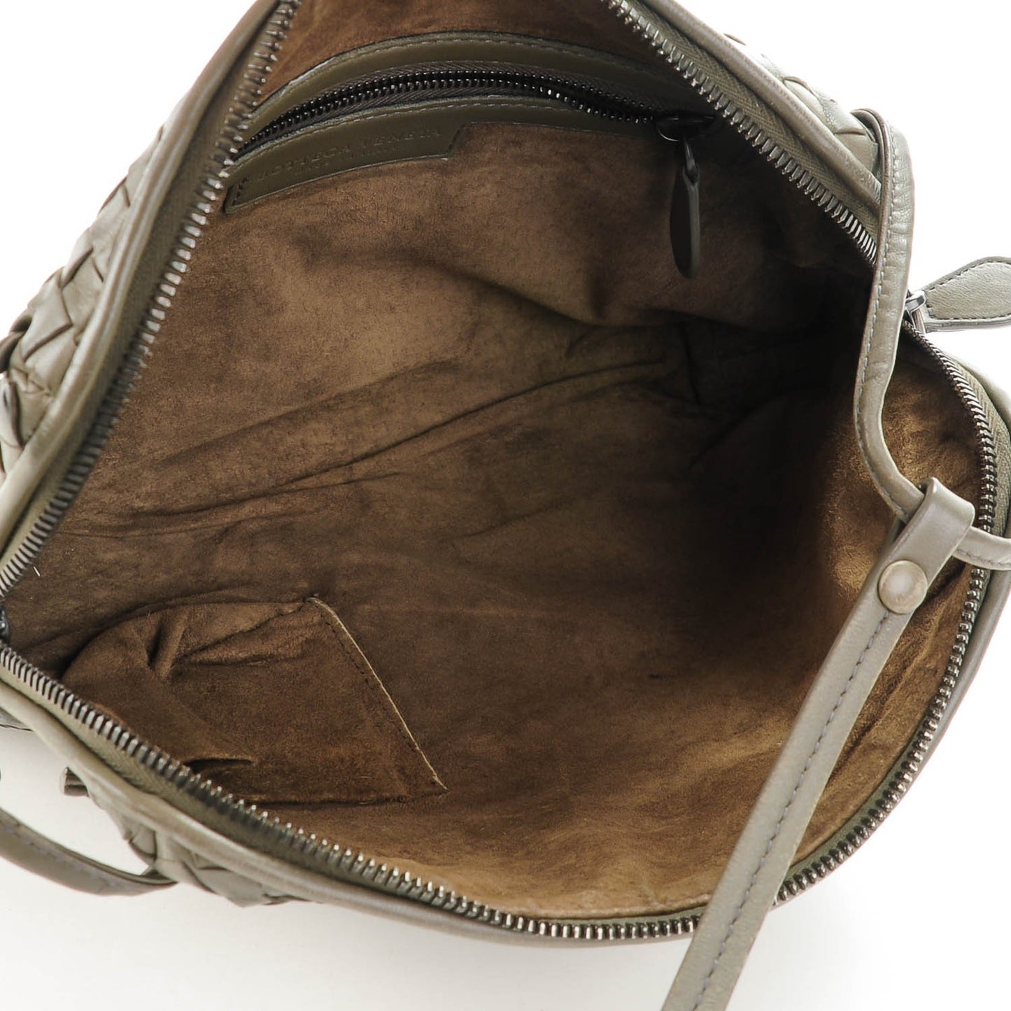 Nappa Intrecciato Crossbody Pillow Messenger Shadow