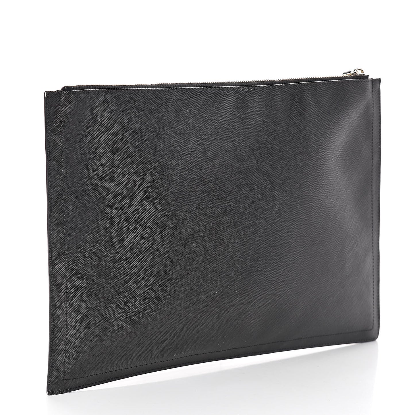 Textured Coated Canvas Favelas Large Antigona Pouch Black