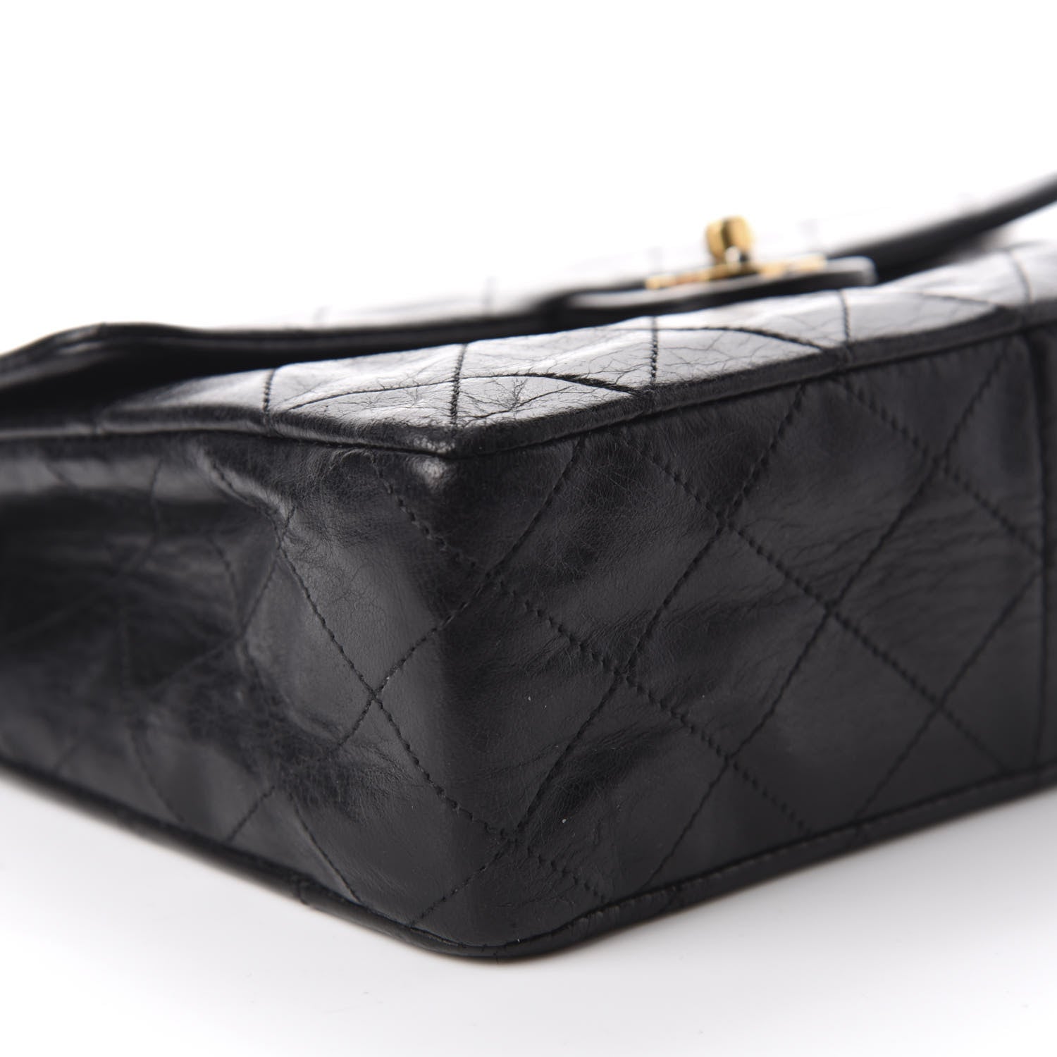 Chanel Lambskin Quilted Mini Square Flap Black 6 of 13