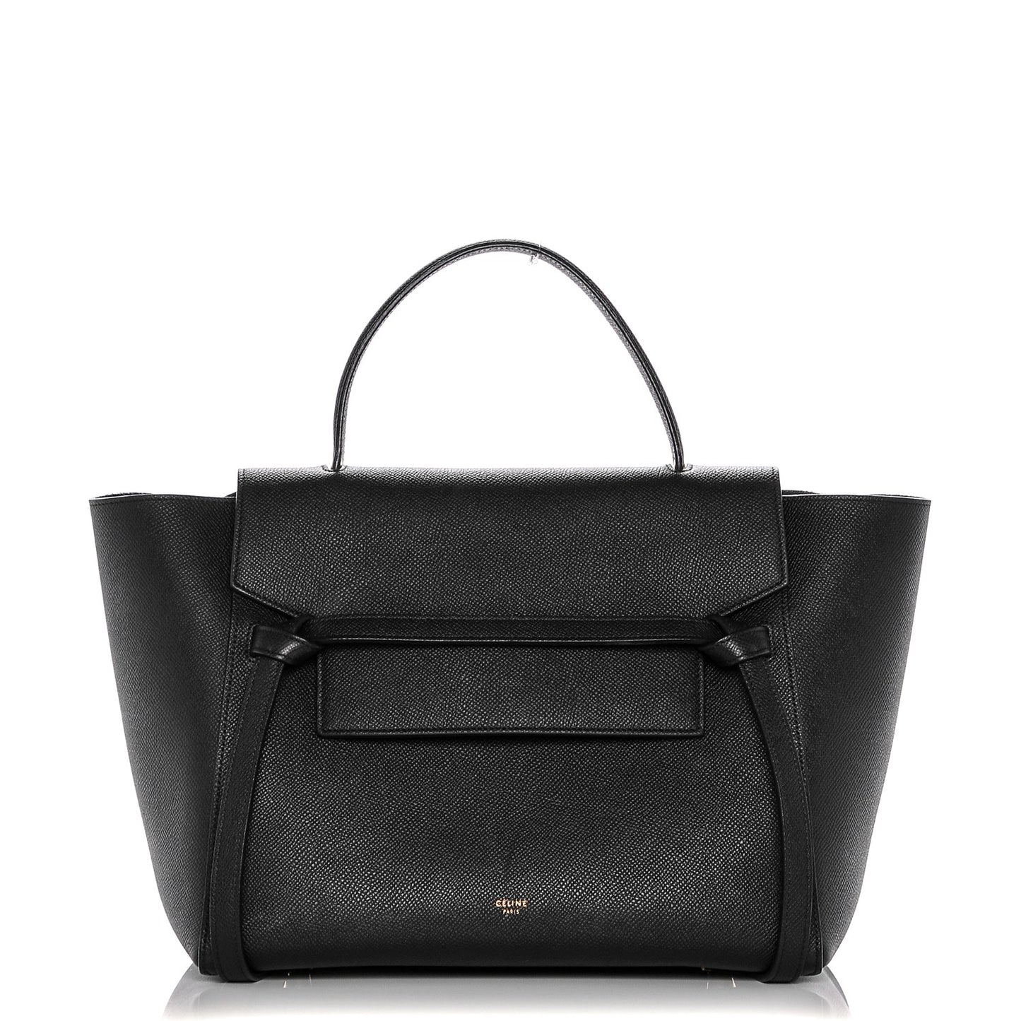 Grained Calfskin Mini Belt Bag Black