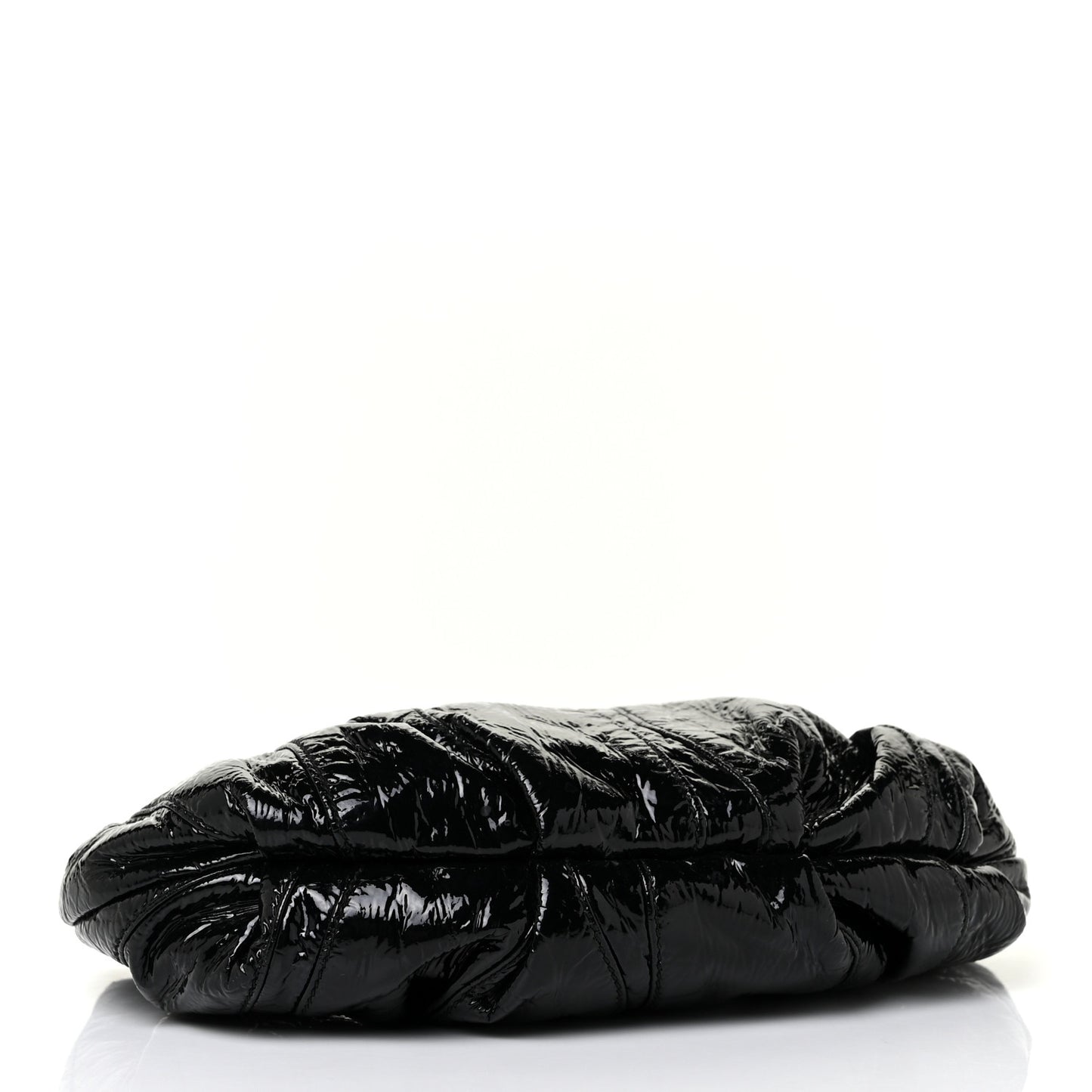 Vitello Shine Mordore Wristlet Clutch Black