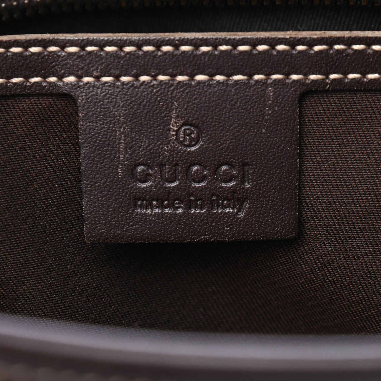 GG Supreme Monogram Small Joy Tote Dark Brown