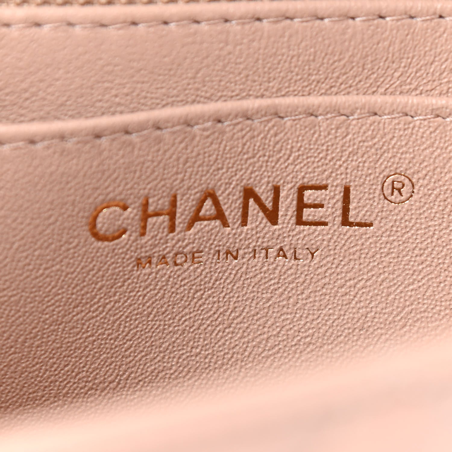 Chanel Lambskin Quilted Mini Rectangular Flap Beige 6 of 11