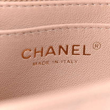 Chanel Lambskin Quilted Mini Rectangular Flap Beige 6 of 11
