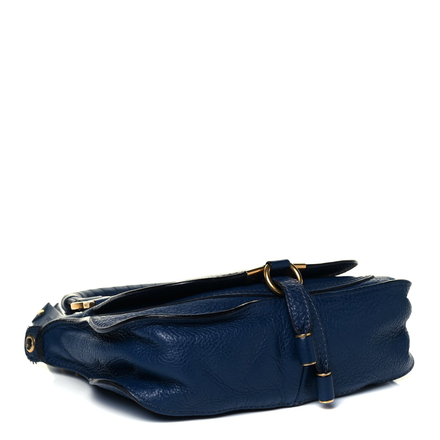 Calfskin Mini Marcie Satchel Navy Blue