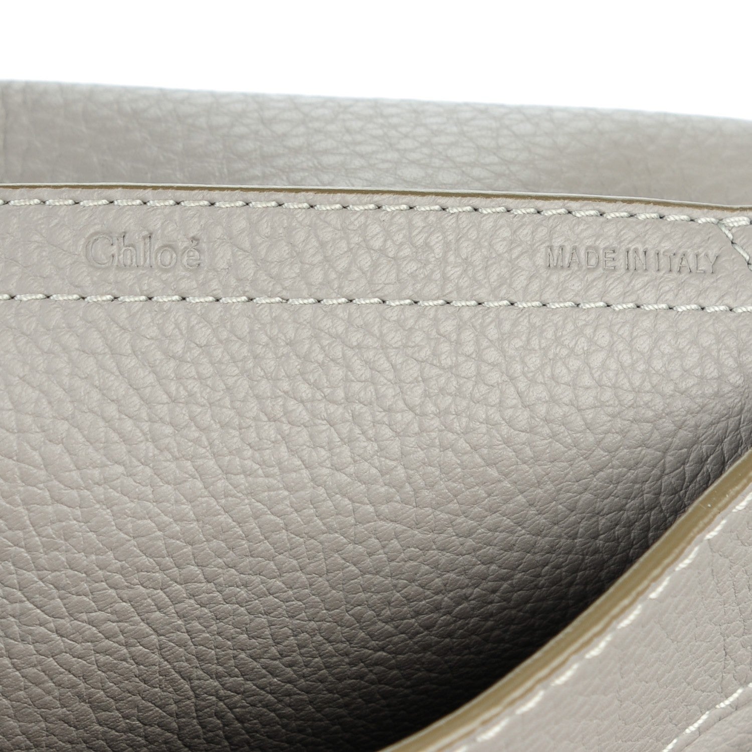 Chloe Calfskin Medium Marcie Round Crossbody Bag Cashmere Grey 8 of 8