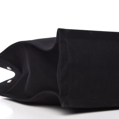 Saint Laurent Linen Calfskin Rive Gauche Tote Black 6 of 9