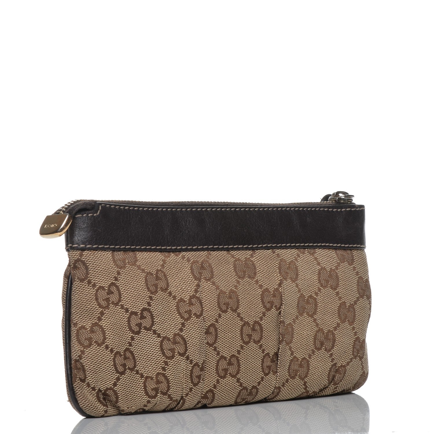Gucci Monogram D Ring Wristlet Dark Brown 3 of 16