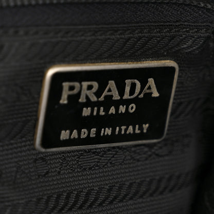 Prada Tessuto Nylon Chain Shoulder Bag Black 6 of 13