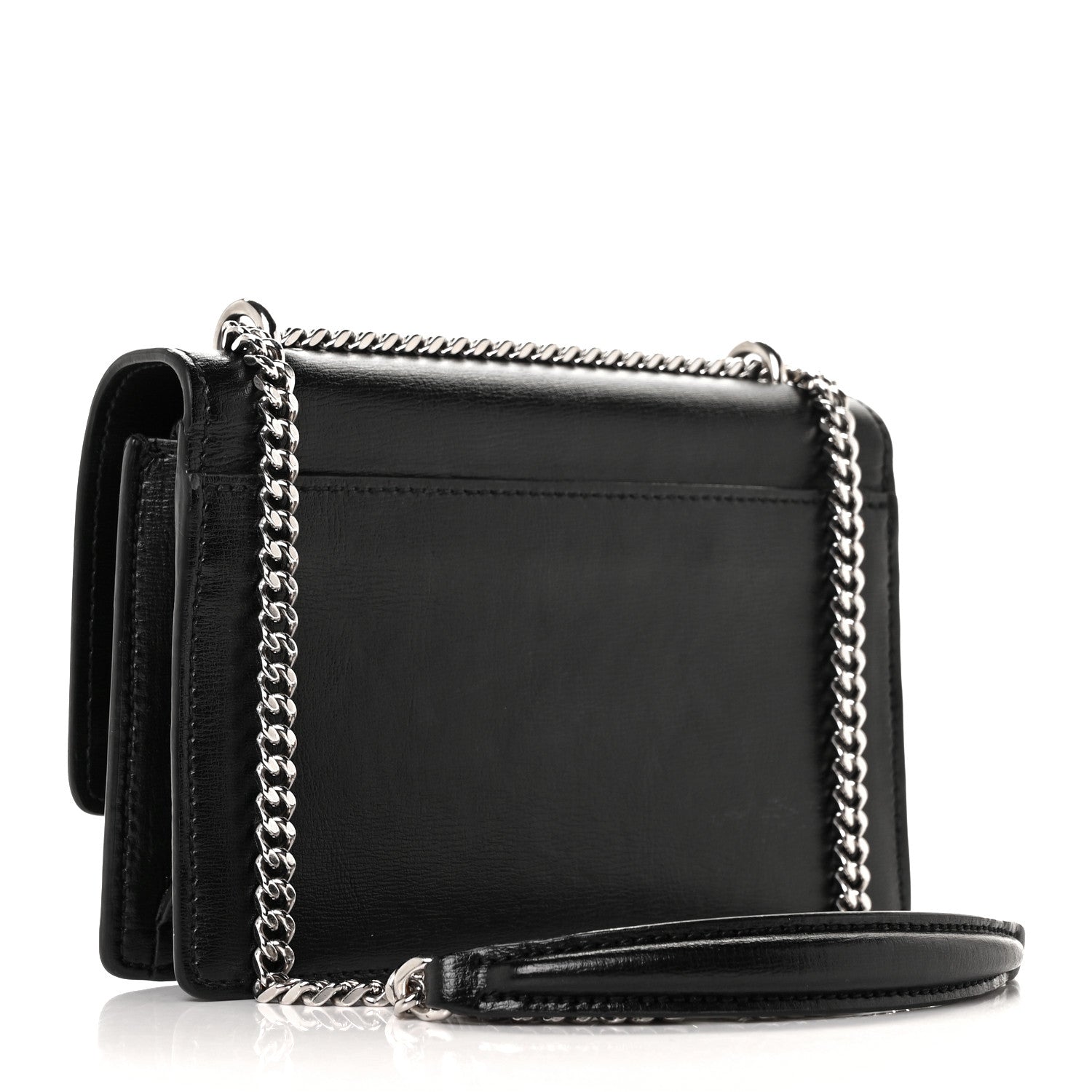 Saint Laurent Calfskin Monogram Sunset Chain Wallet Black 4 of 27