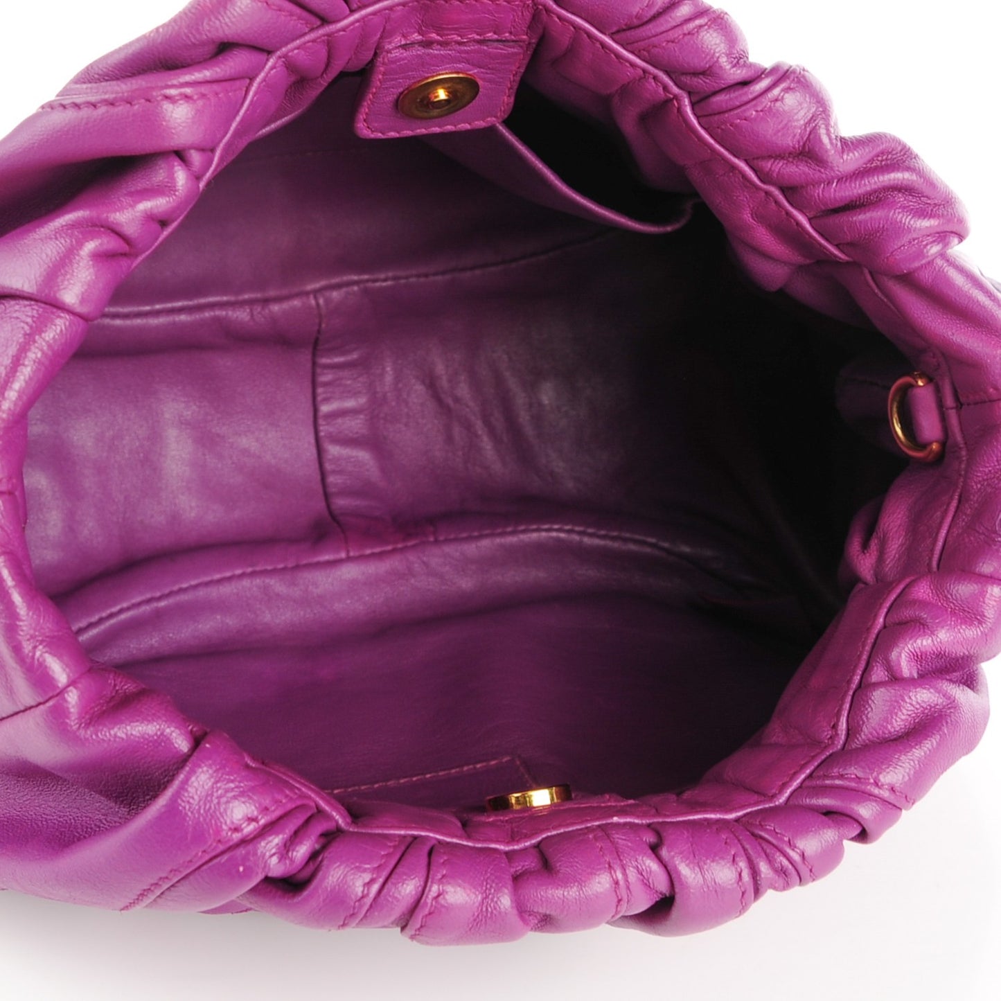 Nappa Small Stripes Shoulder Bag Anemone