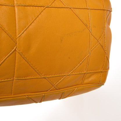 Christian Dior Lambskin Cannage Ruffle New Lock Flap Yellow 29 of 35