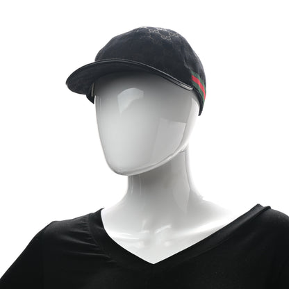 Gucci Monogram Web Baseball Hat S Black 2 of 8