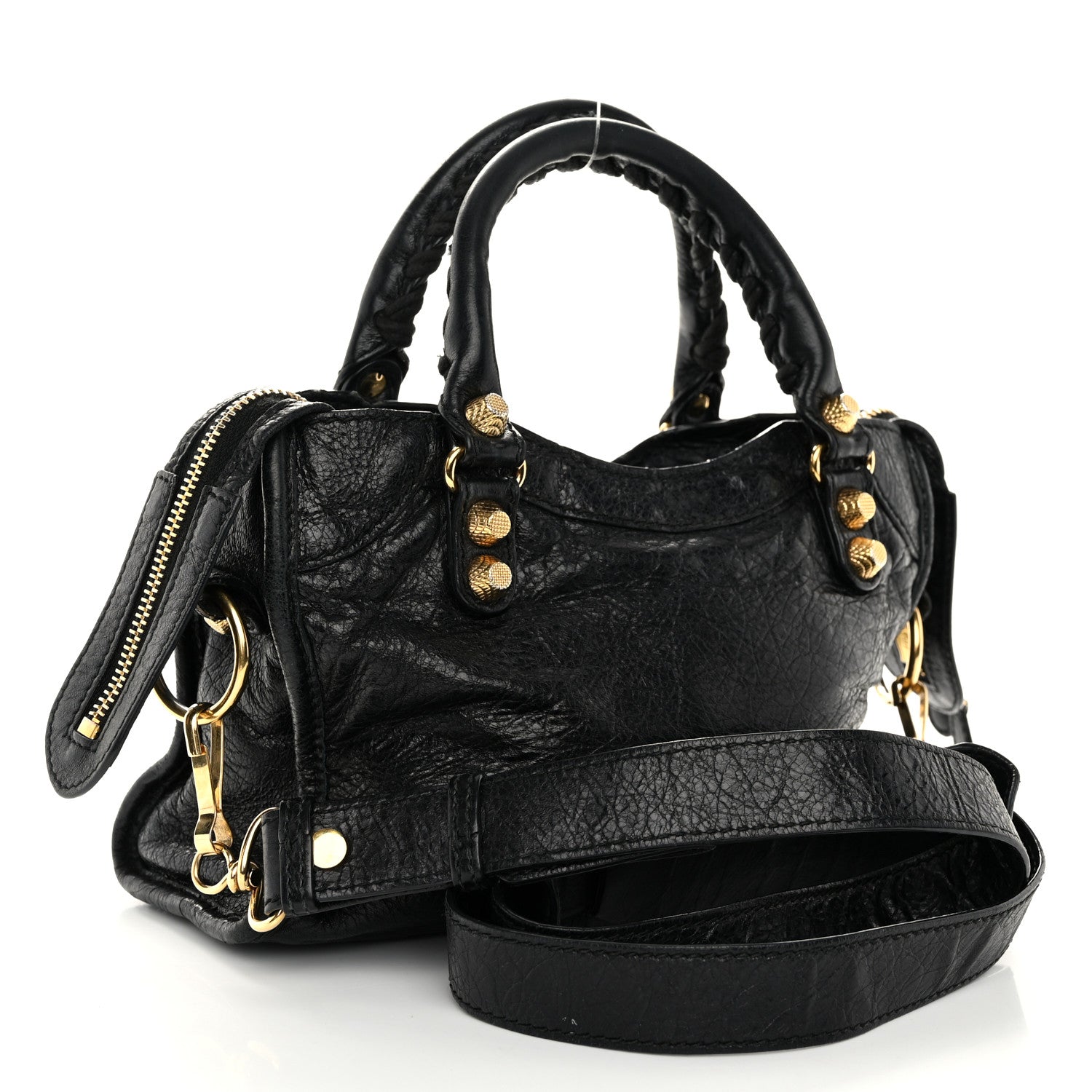 Balenciaga Agneau Giant 12 Gold Hardware Mini City Black 4 of 13