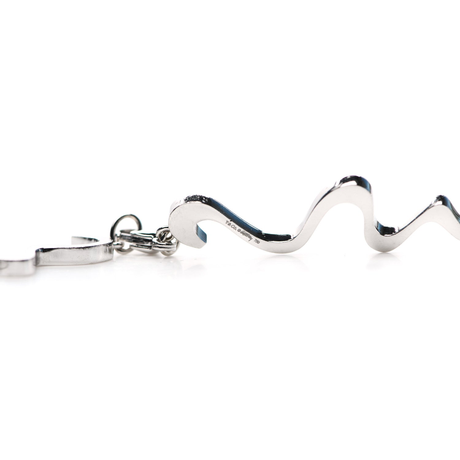Tiffany 18K White Gold Diamond Frank Gehry Equus Necklace 4 of 4