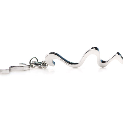 Tiffany 18K White Gold Diamond Frank Gehry Equus Necklace 4 of 4