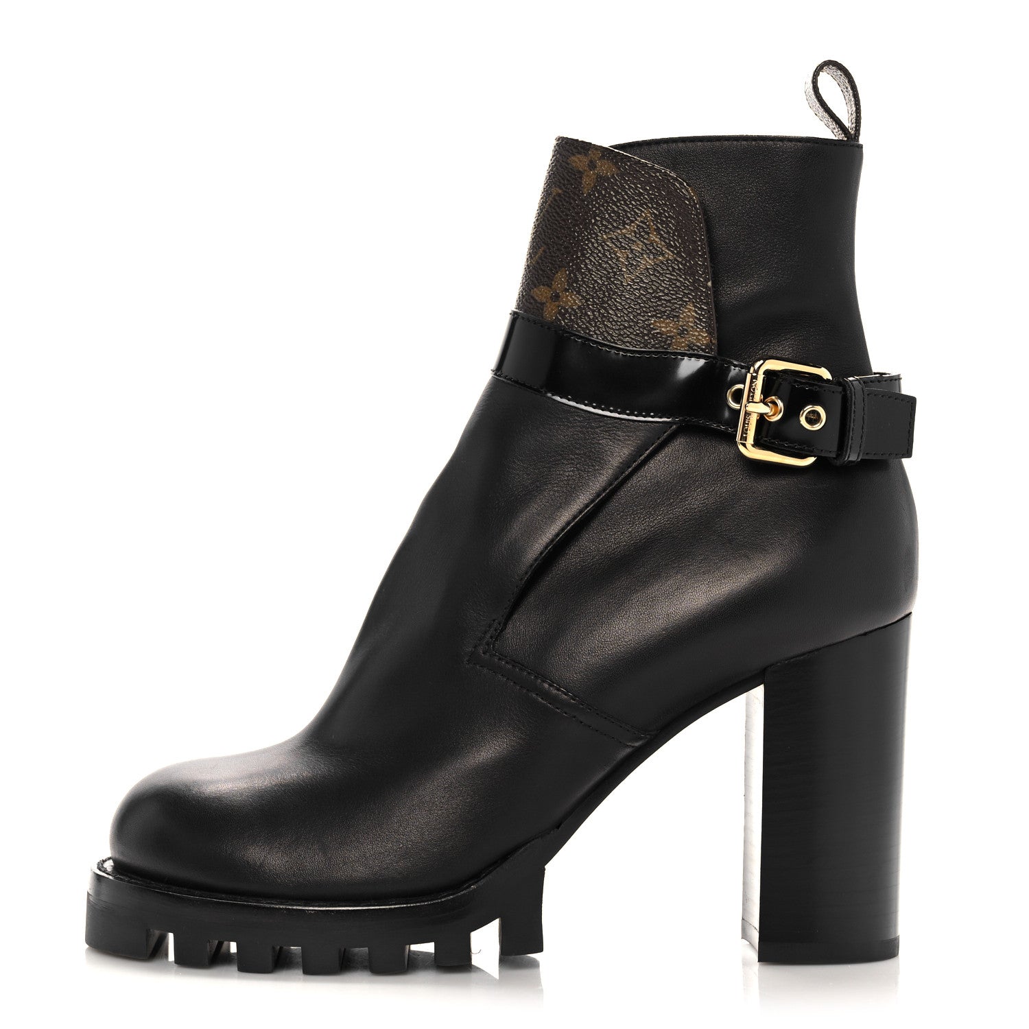 Louis Vuitton Calfskin Monogram Star Trail Ankle Boots 40 Black 1 of 12