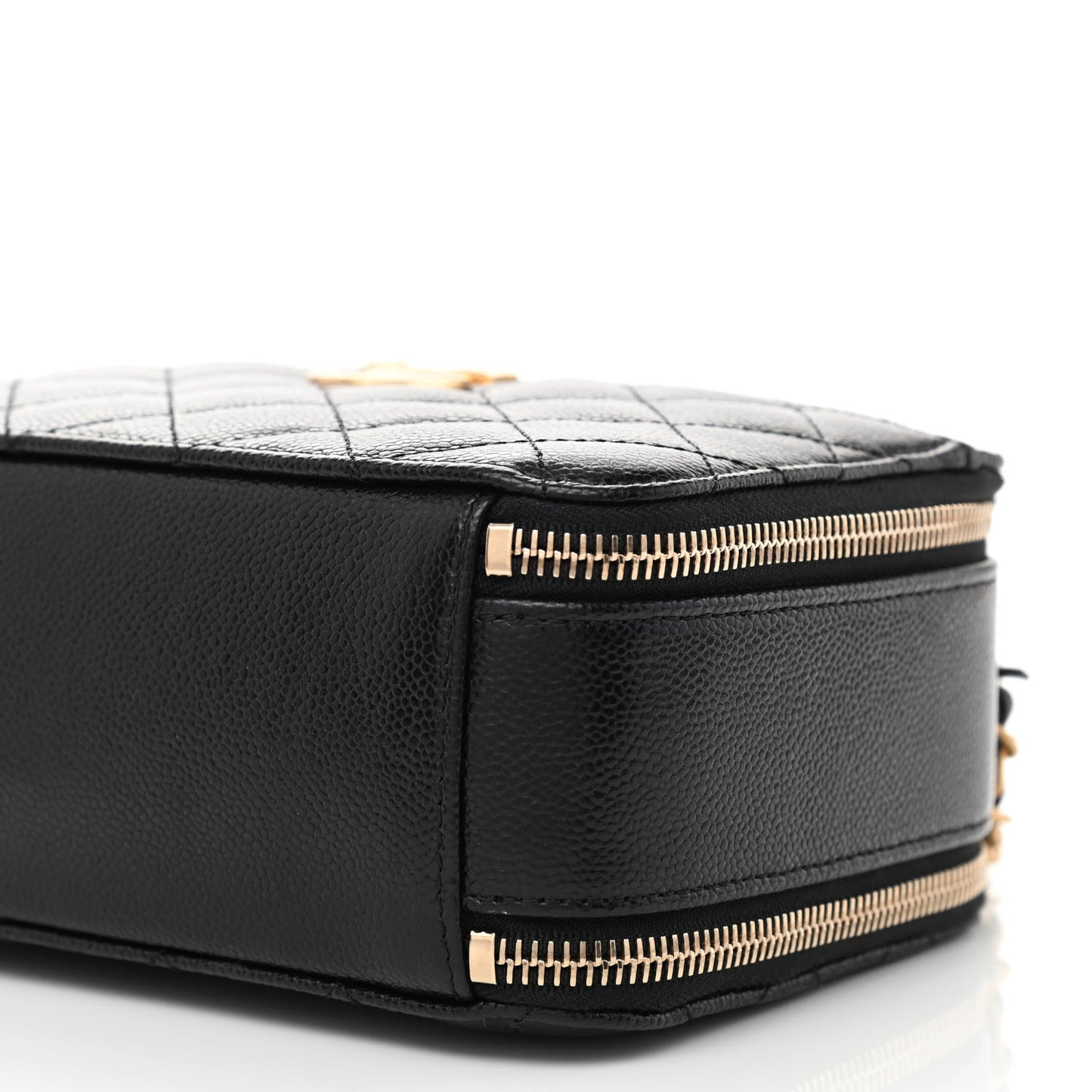 Caviar Quilted Small Pick Me Up Vanity Case Black