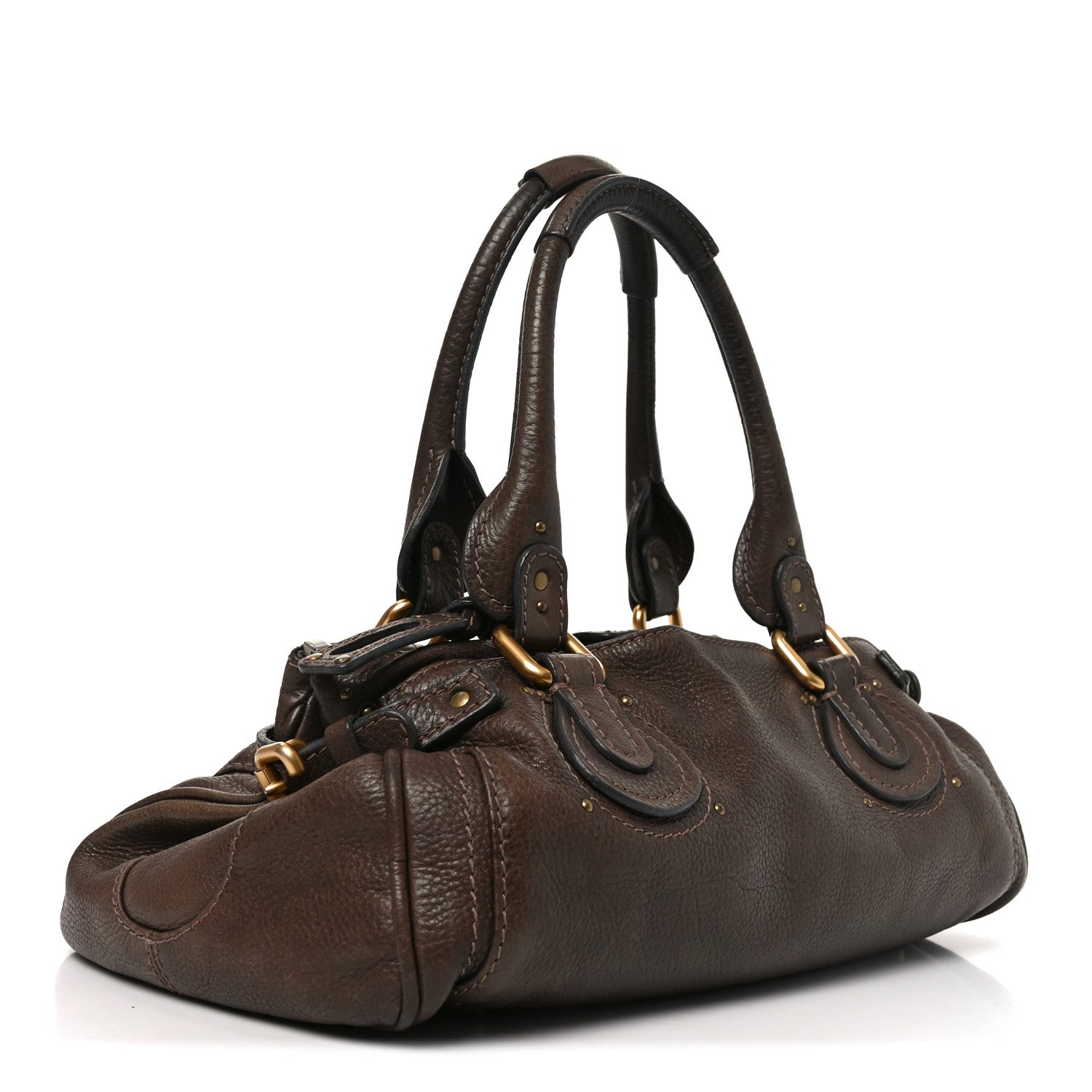 Chloe Calfskin Medium Paddington Satchel Chocolate 3 of 10