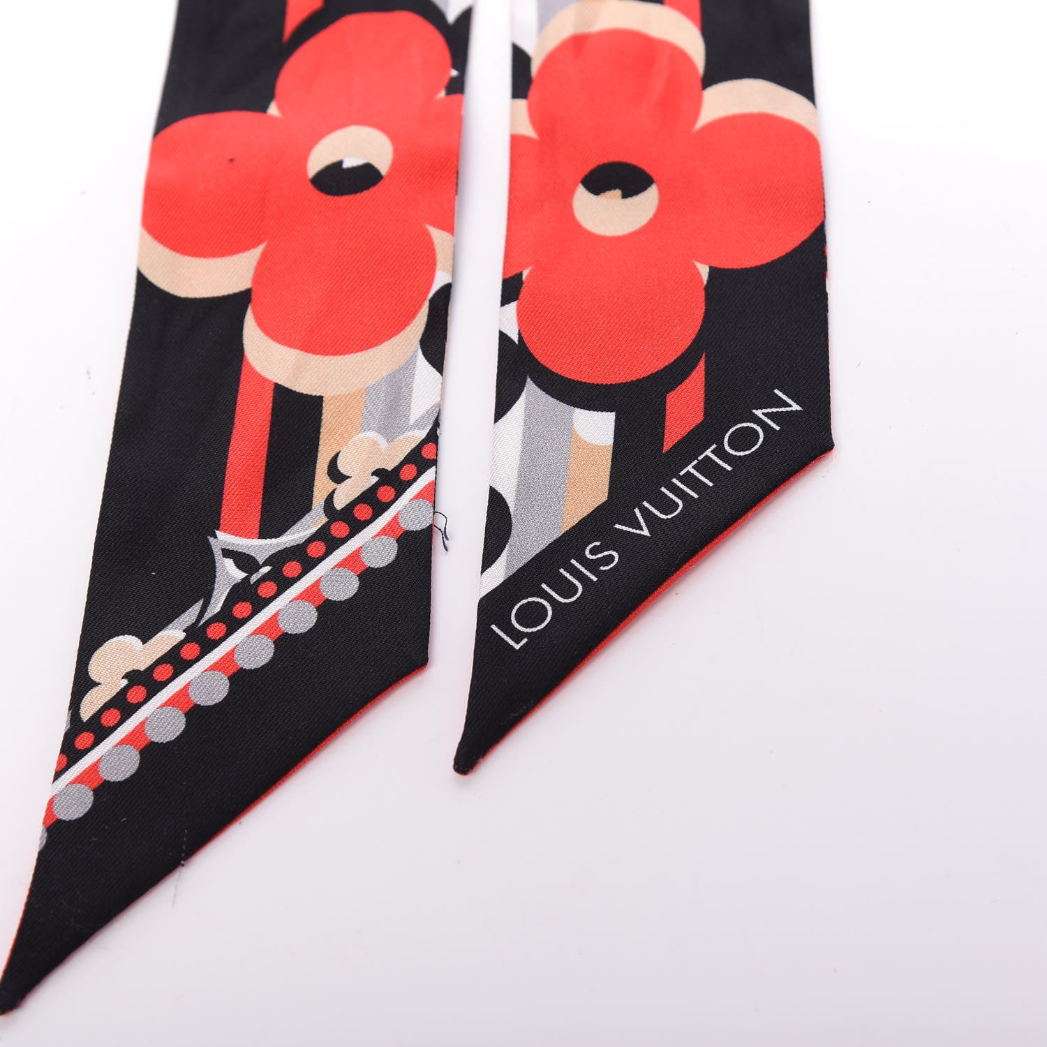Louis Vuitton Silk Pop Monogram BB Bandeau Red 2 of 3