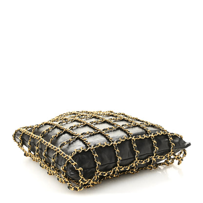 Chanel Lambskin Shopping Chain Tote Black 4 of 12