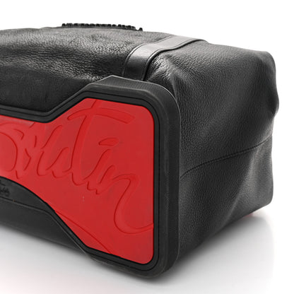 Christian Louboutin Grained Calfskin Studded Duffle Black 9 of 10