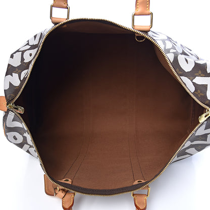 Louis Vuitton Graffiti Keepall 50 Silver 5 of 14